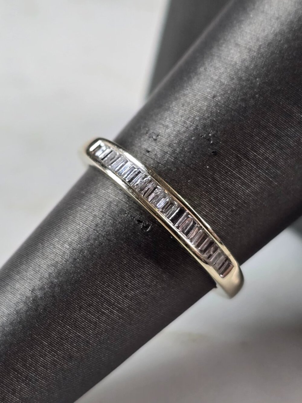 Womens Vintage Estate 14K White Gold Diamond Ring 2.0g #E7250